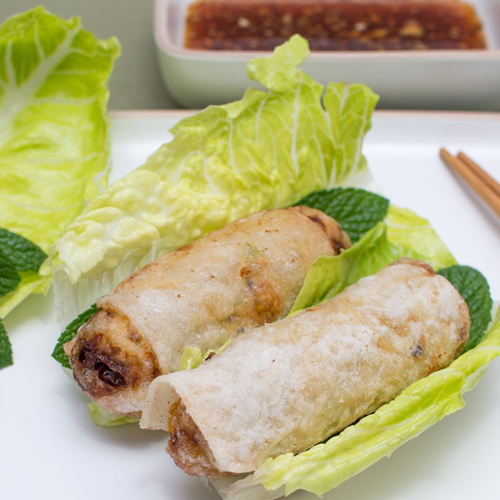 NEM DE POLLO CON LANGOSTINOS